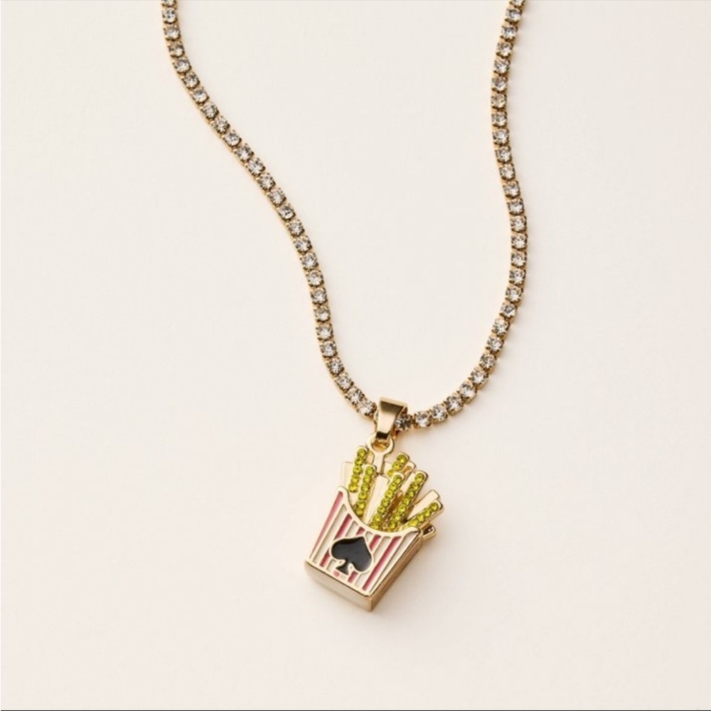 Kate spade x target beaded clutch and French fry necklace, NWT - Picture 4 of 7